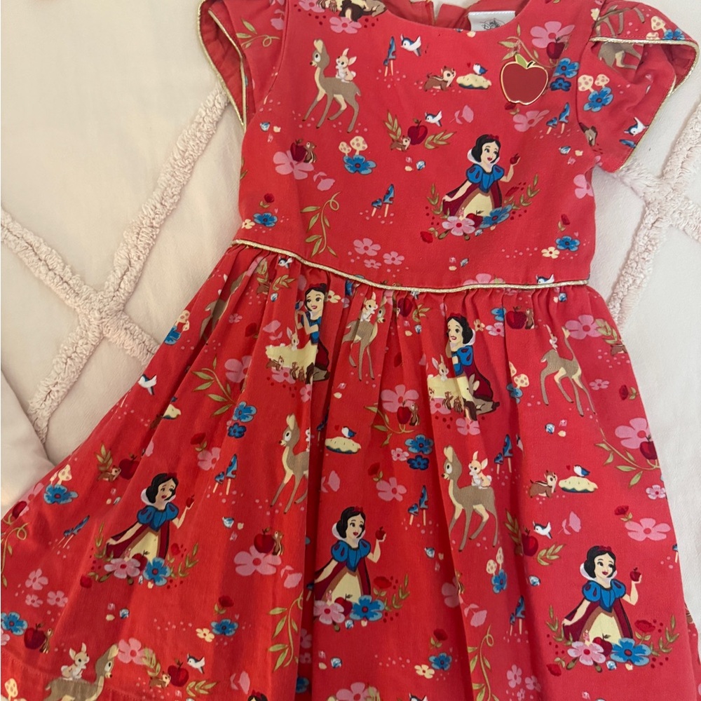 Disney Red Snow White Kids Formal Dress